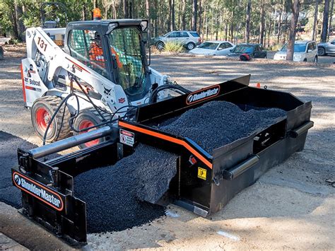 trench paver skid steer attachment|bobcat asphalt paver attachment.